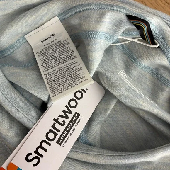 Smartwool Classic Merino Base Layer Leggings Blue Women's Small Outdoors Winter - Picture 6 of 6